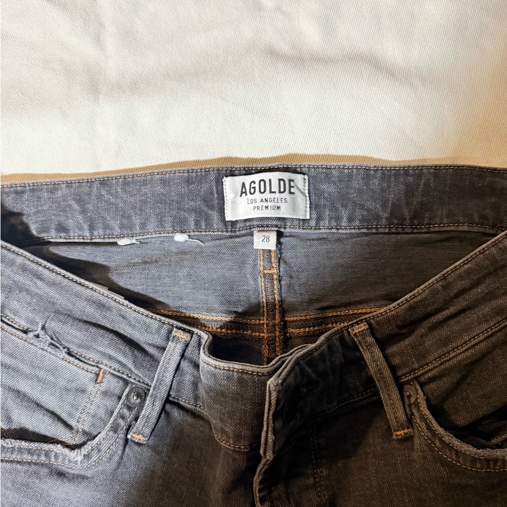 Agolde Men's Charcoal Jeans